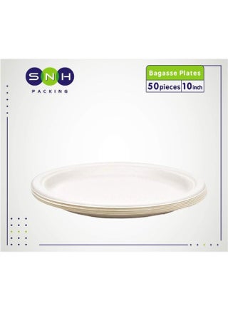 طبق بيولوجي قابل للتحلل من باجاس SNH Packing صديق للبيئة 10 بوصة للاستخدام مرة واحدة - view 2